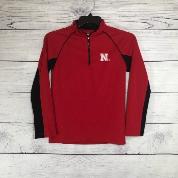 Campus Heritage Nebraska Huskers Quarter-Zip Jacket Sz Sm - Picture 3 of 4